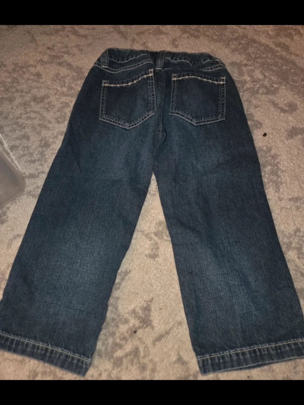 GAP Kids Dark Blue Denim Jeans with Button Hem